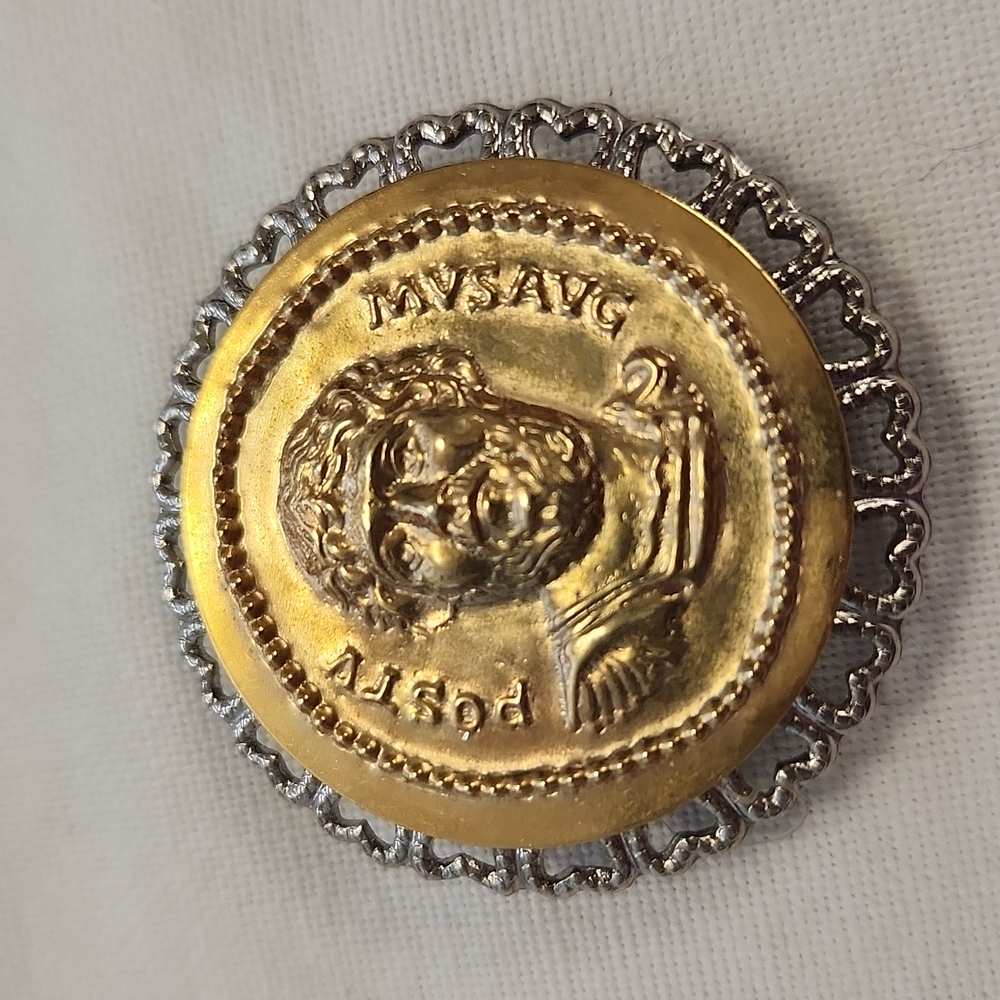 Vintage Roman Button Cover
